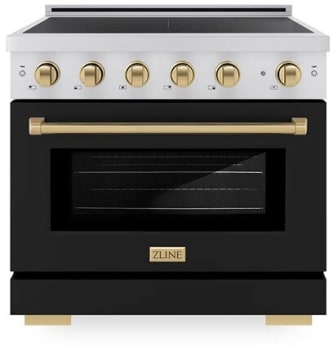 ZLINE Autograph Edition SINRZBLM36CB - 36 Inch Freestanding Paramount Induction Range
