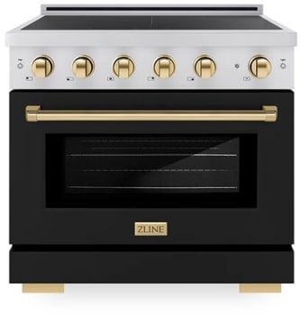ZLINE Autograph Edition SINRZBLM36G - 36 Inch Freestanding Paramount Induction Range