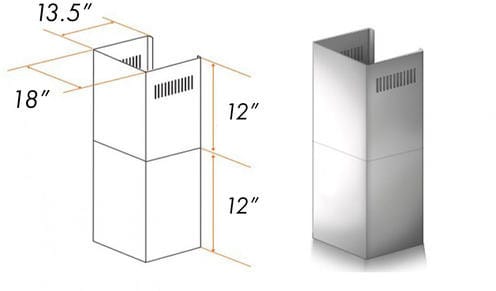 ZLINE SK687304 - Short Chimney Pieces