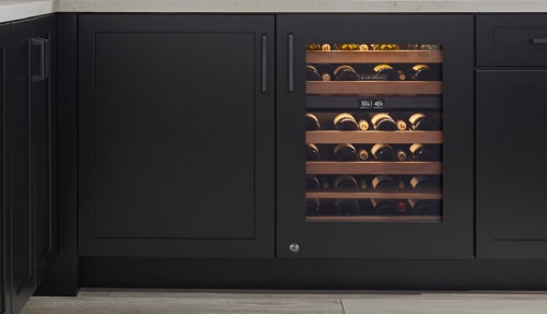 panel ready under counter wine cooler