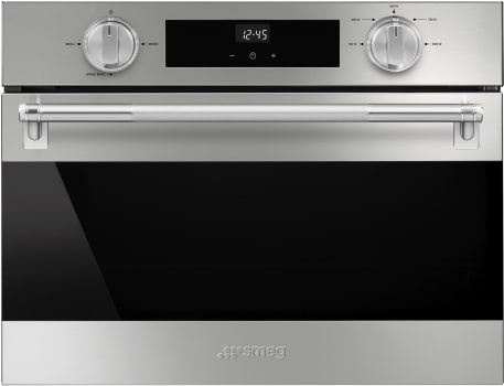 Smeg Classic Design SOCU2300MX - 24 Inch Built-In Microwave Oven in Front View