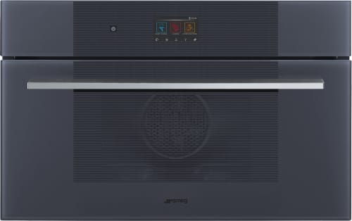 Smeg Linea Design SOCU3104SCG - 30 Inch Single Combi-Steam Electric Wall Oven