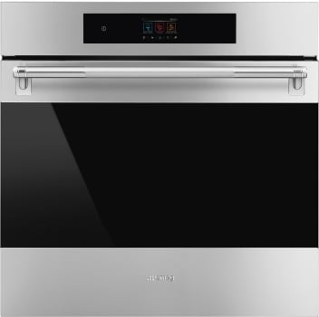Smeg Classic Design SOU2304TX - 24 Inch Single Convection Electric Wall Oven in Front View
