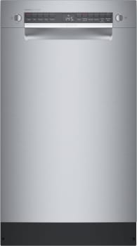 Bosch 300 Series SPE53C55UC - 18 Inch Full Console Recessed Handle Built-In Smart Dishwasher with 10 Place Settings