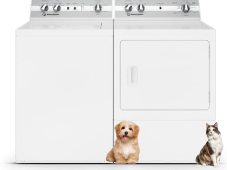 ラグシート/サイズ：220x295cm。 Queen1. Speed Queen SQWADR2 Side-by-Side Top Load Washer and Gas Dryer Set