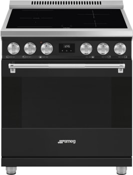 Smeg Professional Series SPR30UIMAN - 30 Inch Freestanding Electric Induction Range with 4 Cooking Elements