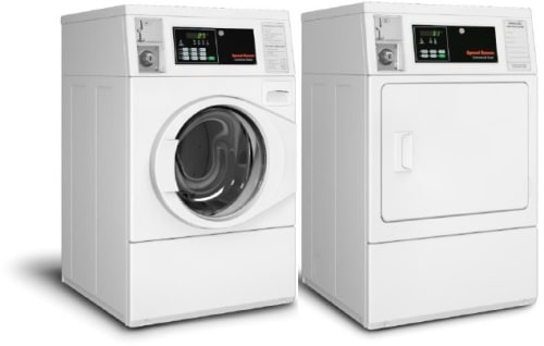 Speed Queen SQWADREW115TW01 - Side-by-Side Commercial Laundry Pair