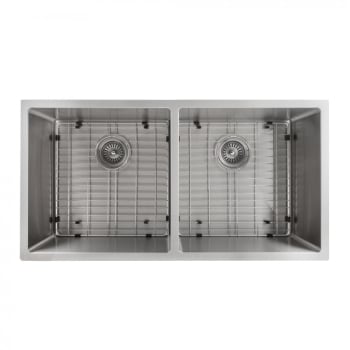 ZLINE SR50D36 - Anton Undermount Double Bowl Kitchen Sink with Bottom Grid