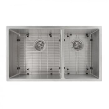 ZLINE SR60D33 - 33 Inch Chamonix Undermount Double Bowl Kitchen Sink with Bottom Grid