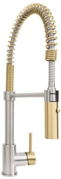 ZLINE Autograph Edition SRAKFZBNCB - Single Handle Pull Down Spring Kitchen Faucet with 1.8 GPM Flow Rate