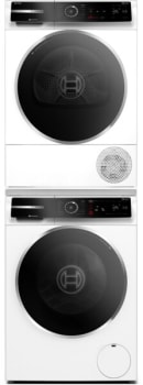 Bosch 500 Series BOWADREUC245AX1 - Stacked with Pull-Out Tray Compact Front Load Washer & Heat Pump Dryer