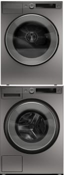 ASKO ASWADRELT5X2 - Stacked Washer & Dryer Set with Front Load Washer & Smart Electric Dryer in Titanium