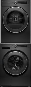ASKO ASWADRELG5X2 - Stacked Washer & Dryer Set with Front Load Washer & Smart Electric Dryer in Graphite Black