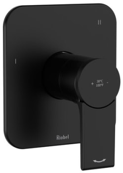 Rohl Fresk™ TFR47BK - Fresk™ 1/2 Inch Single Lever Handle Thermostatic and Pressure Balance Trim with 3 Functions in Black