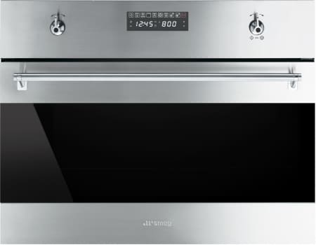 Smeg Classic Design SU45MCX1 - 24" Built-in Stainless Steel Speed Oven with 1,000W Microwave