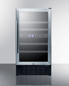 Summit SWC182ZCSS - 18 Inch Undercounter Dual-Zone Wine Cellar