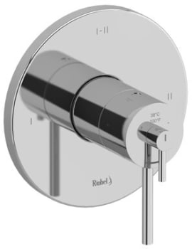 Rohl GS TGS23C - GS 1/2 Inch Single Lever Handle Thermostatic and Pressure Balance Trim with 3 Functions in Chrome