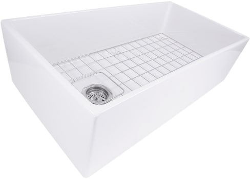 Nantucket Sinks Cape Collection TFCFS36 - 36 Inch Farmhouse Fireclay Kitchen Sink