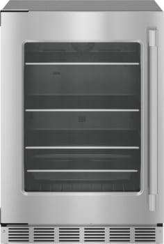 Thermador Freedom® Collection T24UR925LS - Freedom®, Under Counter Refrigerator with Glass Door , 24'' Professional, Stainless Steel, Left Hinge