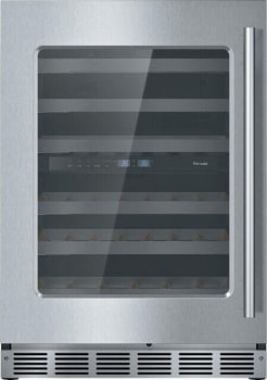 Thermador Freedom Collection T24UW915LS - 24 Inch Built-In Dual Zone Wine Cooler with 41 Bottle Capacity