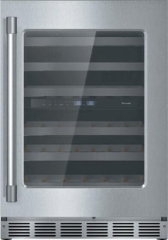 Thermador Freedom® Collection T24UW925RS - 24 Inch Built-In Dual Zone Wine Cooler with 41 Bottle Capacity