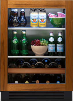 True Residential TBC24LOGC - 24" Overlay Ready Glass Door Beverage Center