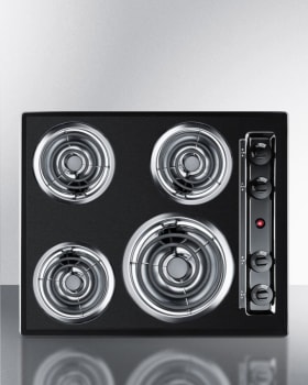 Summit TEL03 - 24" Wide 4-Burner Coil Cooktop