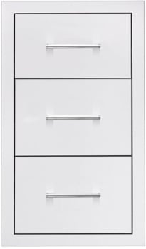 Summerset TDC17M - 17 Inch Stainless Steel Masonry Double Access Drawer