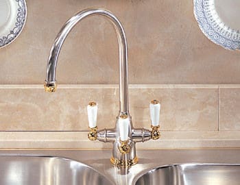 Franke TFC489 Corithian Triple Lever Gooseneck Filtration Faucet with ...