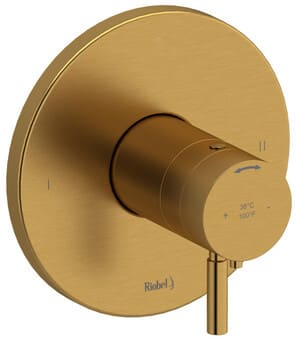 Rohl RIU™ TRUTM44BG - Riu™ Single Lever Handle Thermostatic & Pressure Balance Trim with 2 Functions (No Share) in Brushed Gold
