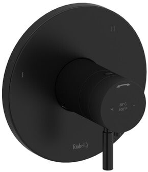 Rohl RIU™ TRUTM47BK - Riu™ Single Lever Handle Thermostatic & Pressure Balance Trim with 3 Functions (No Share) in Black