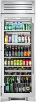 True Residential TR30BEVLSGC - 30" Beverage Column with Stainless Glass Door