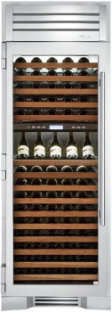 True Residential TR30DZWLSGC - 30" Dual Zone Wine Column with Stainless Glass Door