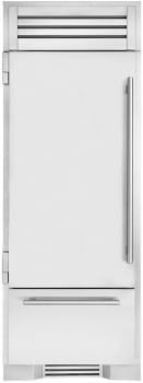 True Residential TR30RBFLSSA - 30 Inch Bottom Freezer Refrigerator Column in Front View