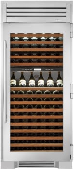 True Residential TR36DZWRSGC - 36 Inch Built-In Dual Zone Column Wine Cooler