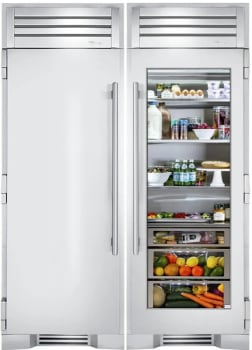True Residential TRREFFRSGC30301 - True Residential Side-by-Side Refrigerator Freezer Column Set (Panel & Handles Sold Separately)