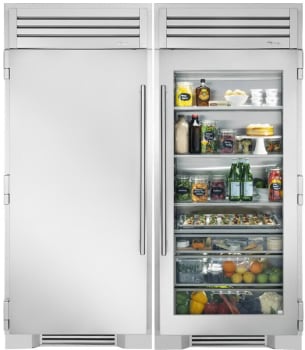 True Residential TRREFFRSGC36362 - Thermador Side-by-Side Refrigerator Freezer Column Set (Panel & Handles Sold Separately)