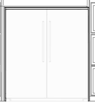Frigidaire TWINSINSTALLKIT75F - Flat Double Trim Kit