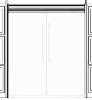 Frigidaire TRMKTEZ2LV79 - Double Louvered Trim Kit