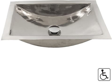 Nantucket Sinks Brightwork Home Collection TRSSM - Stainless Steel Rectangle Bathroom Sink