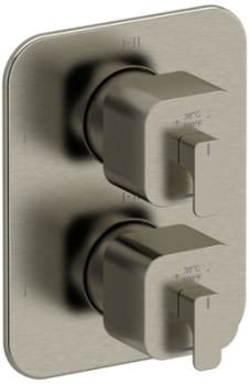 Rohl Equinox™ TEQ46BN - Equinox™ 3/4 Inch Dual Lever Handle Thermostatic and Pressure Balance Trim with 6 Functions in Brushed Nickel