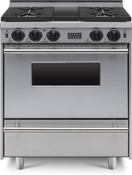 FiveStar TTN2827BW - 30 Inch Professional Freestanding Gas Range with 4 Sealed Burners