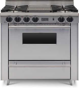 FiveStar TTN3127BW - 36 Inch Freestanding Gas Range with 4 Open Burners