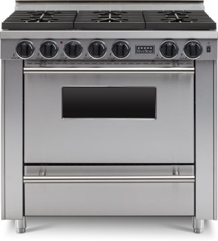 FiveStar TPN3367BW - 36 Inch Freestanding Gas Range with 6 Sealed Burners