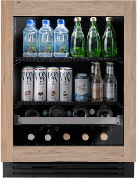 True Residential TUBADA24LGAO - ADA Height 24" Overlay Glass Door Beverage Center
