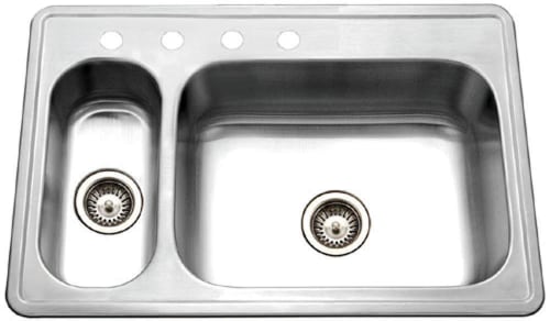 Hamat Tureen Series TUR3322DT - Topmount Stainless Steel 80/20 Double Bowl Kitchen Sink