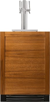 True Residential TUR24DDLOPC - 24" Overlay Ready Door Dual Tap Beverage Dispenser