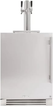 True Residential TUR24DDLSSC - 24" Stainless Solid Door Dual Tap Beverage Dispenser