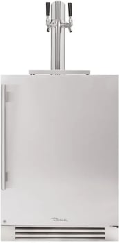 True Residential TUR24DDRSSC - 24" Stainless Solid Door Dual Tap Beverage Dispenser