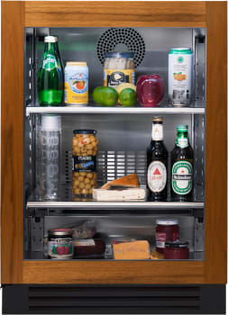 True Residential TUR24LOGC - 24" Overlay Ready Glass Door Undercounter Refrigerator